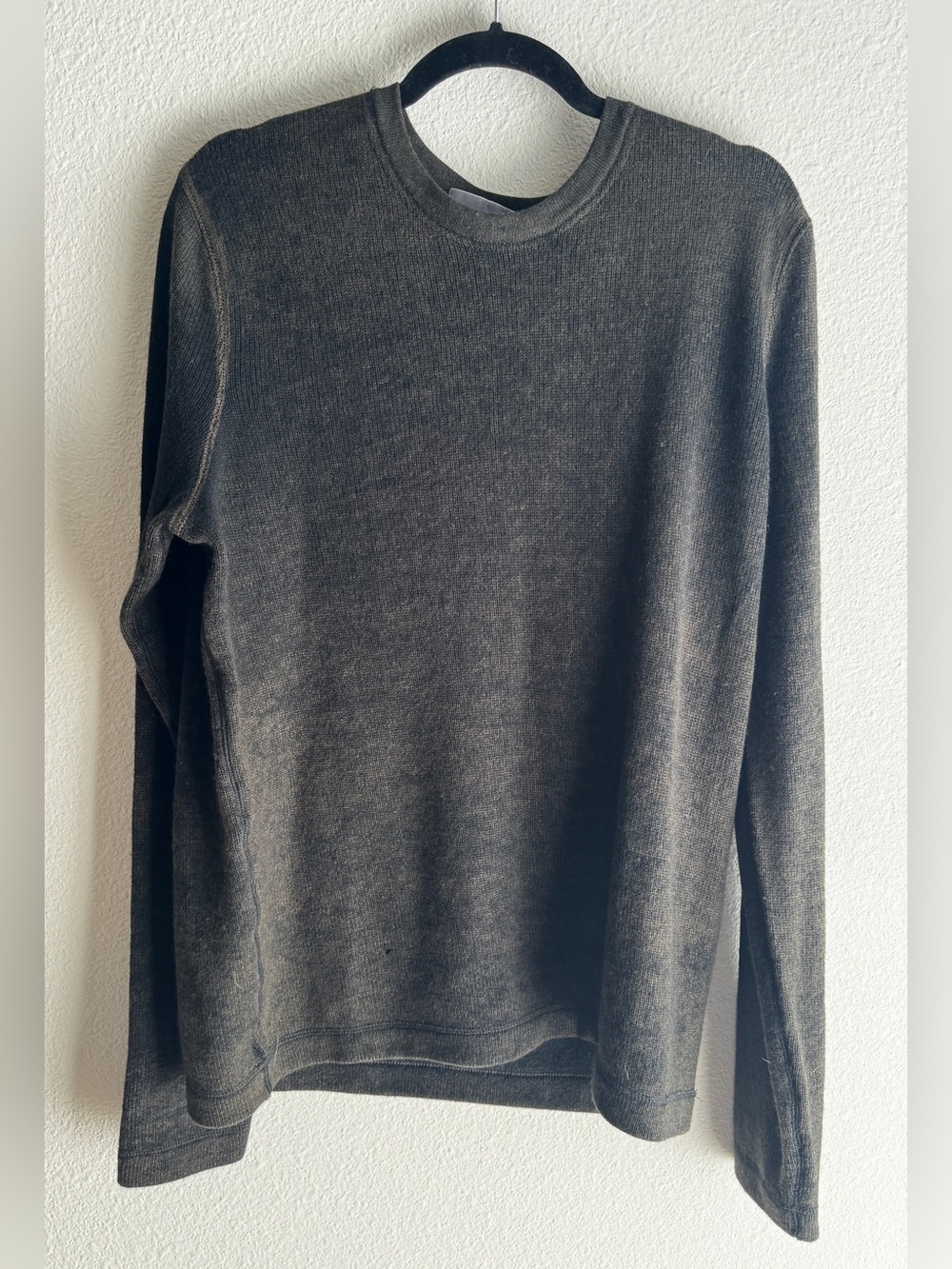 Vince Wool Blend Crewneck Sweater Heathered Gray Size Men’s L